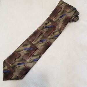J Garcia Tie Carousel Collection 36 Abstract 100% Silk Jerry